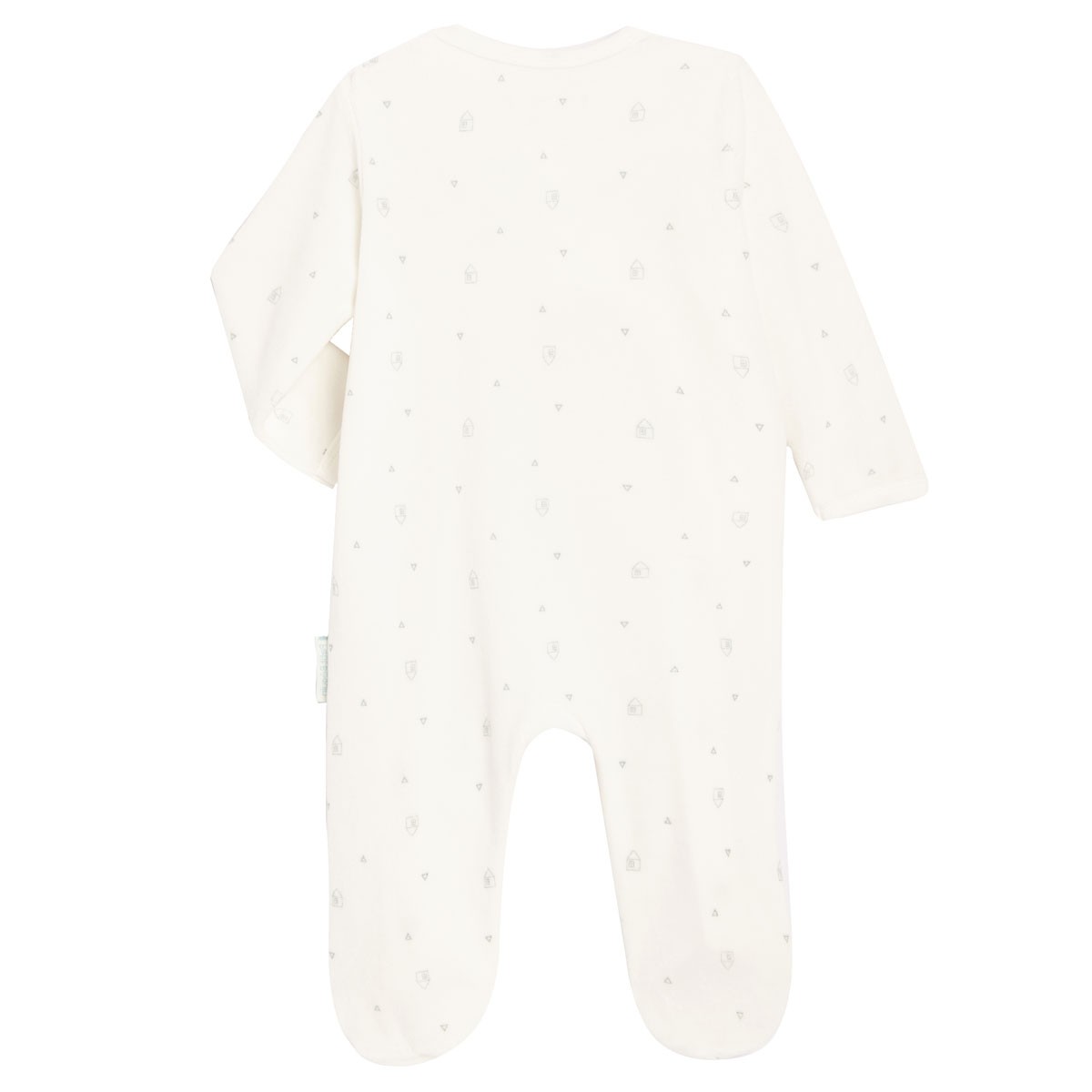 Pyjama bébé mixte en velours Bonheur du matin dos