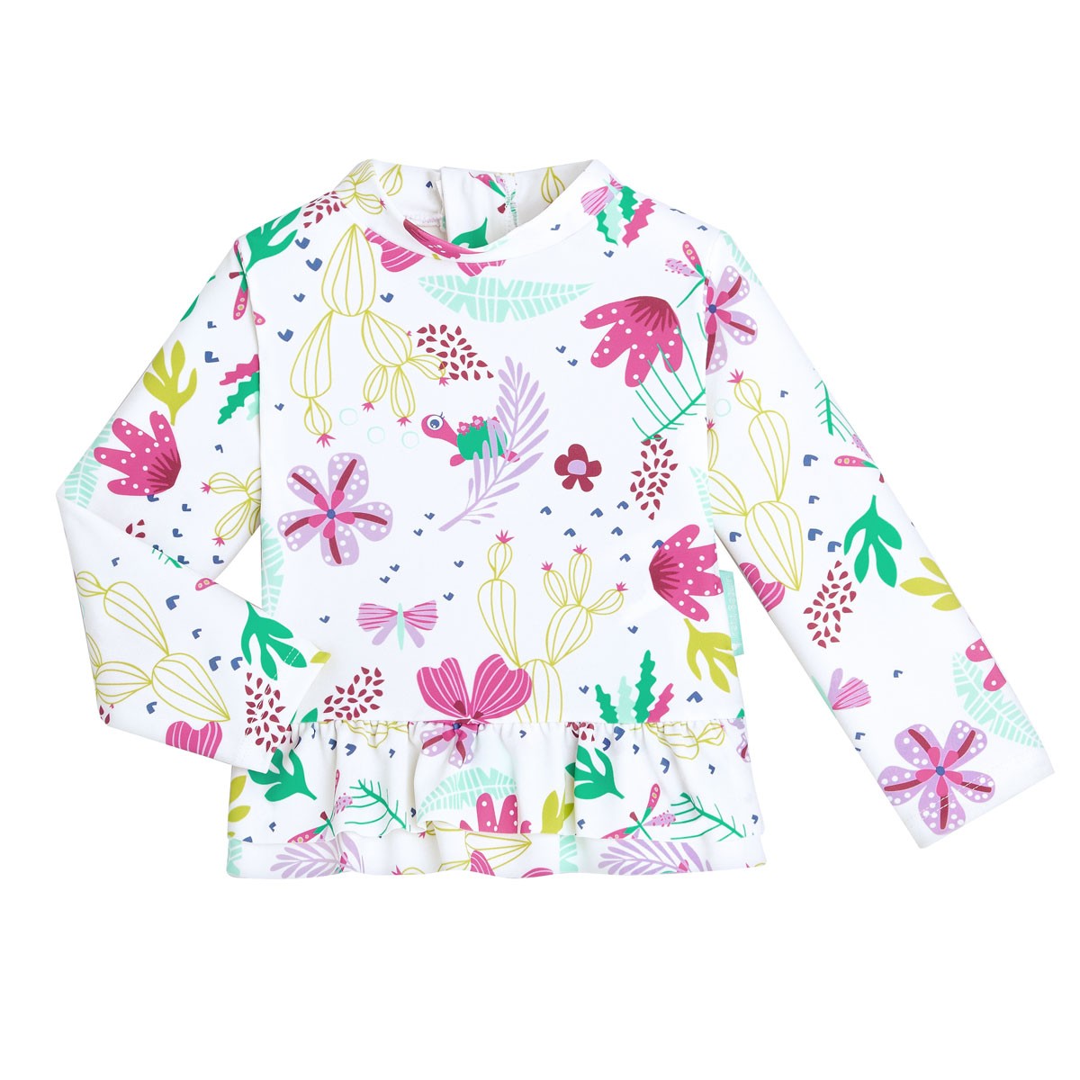 Maillot de bain ANTI-UV fille 2 pièces t-shirt & culotte Tropic Coco haut