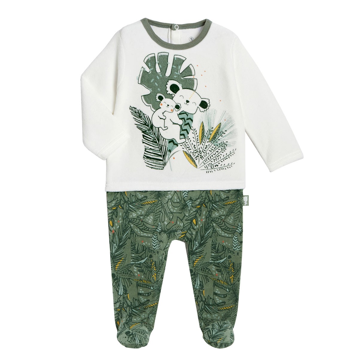 Pyjama bébé en velours Amazonie