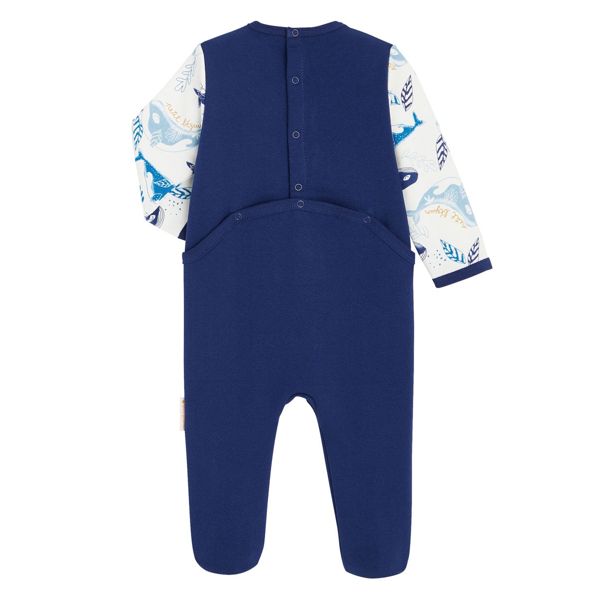 Pyjama bébé en molleton contenant du coton bio The Magic Night dos