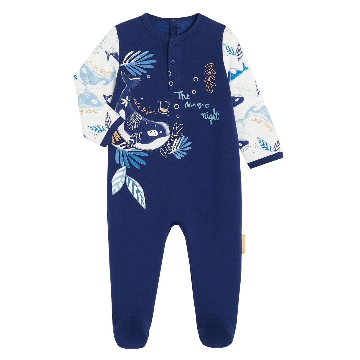 Pyjama bébé en molleton contenant du coton bio The Magic Night