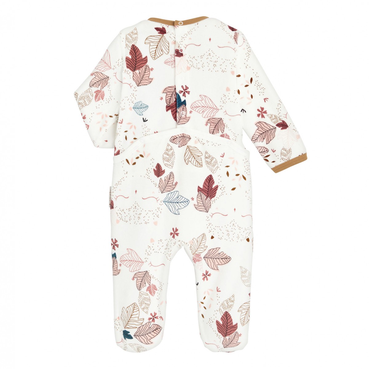 Pyjama bébé velours contenant du coton bio Jaipur dos