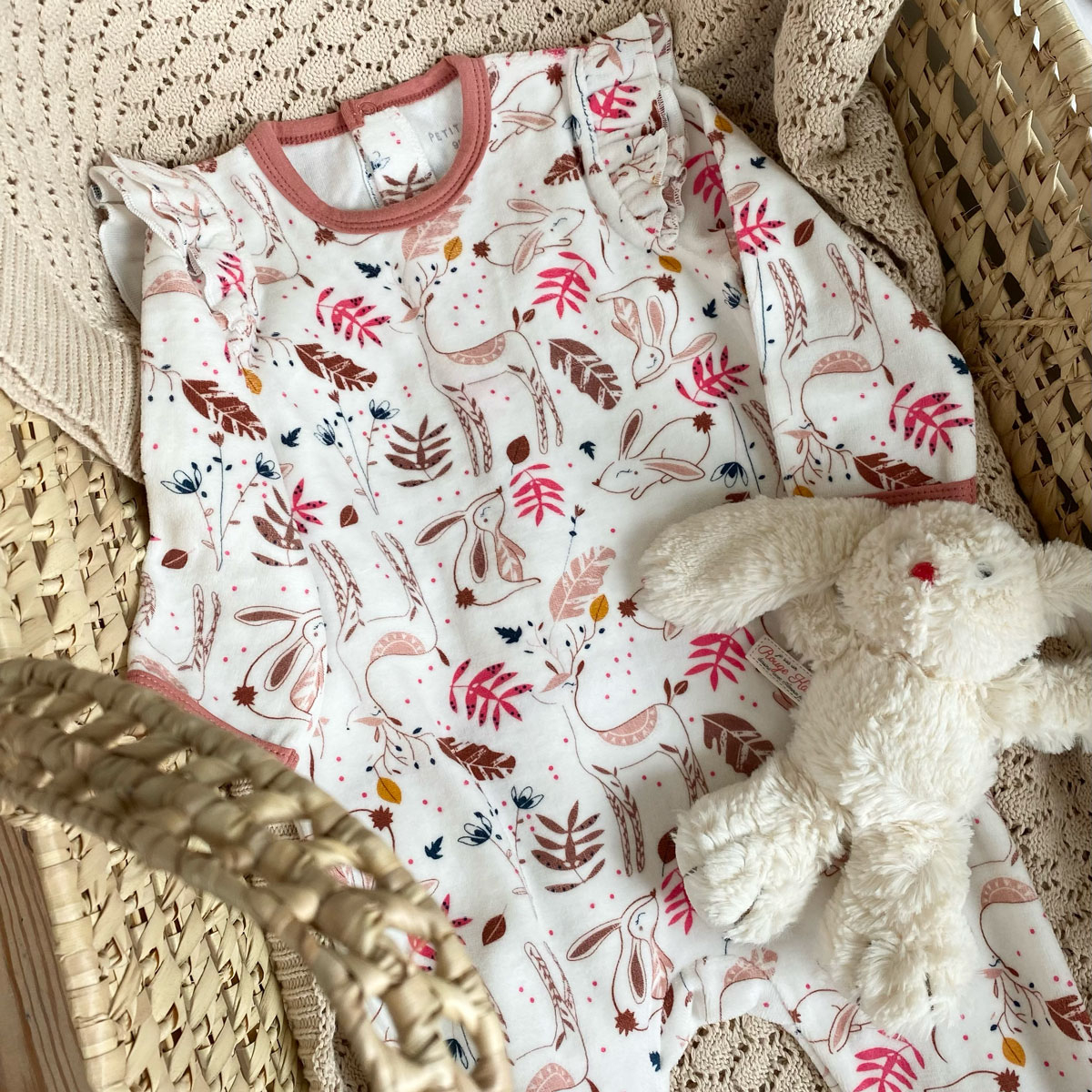 Pyjama en velours bébé fille Nola instagram