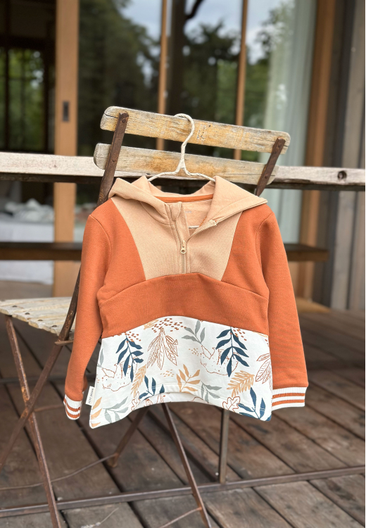 Sweat-shirt à capuche en molleton garçon Wally nature morte