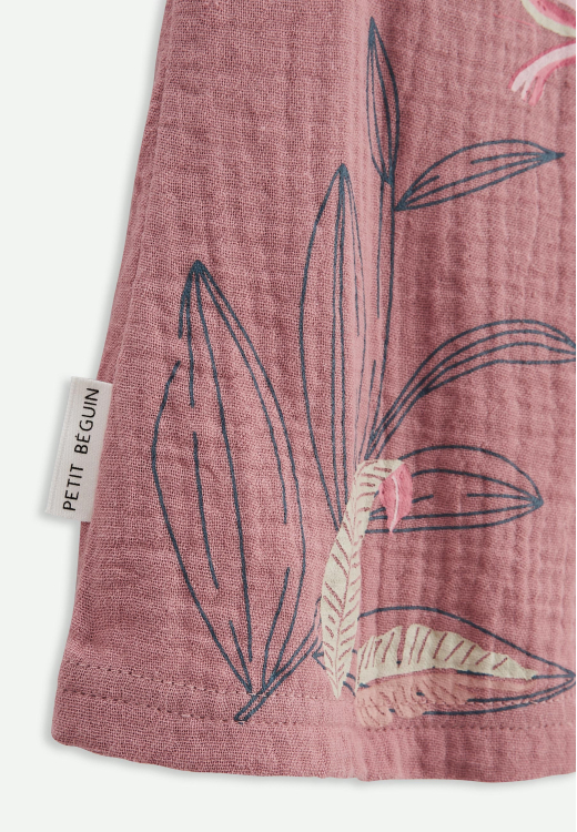 Chemisier fille en gaze de coton Olbia