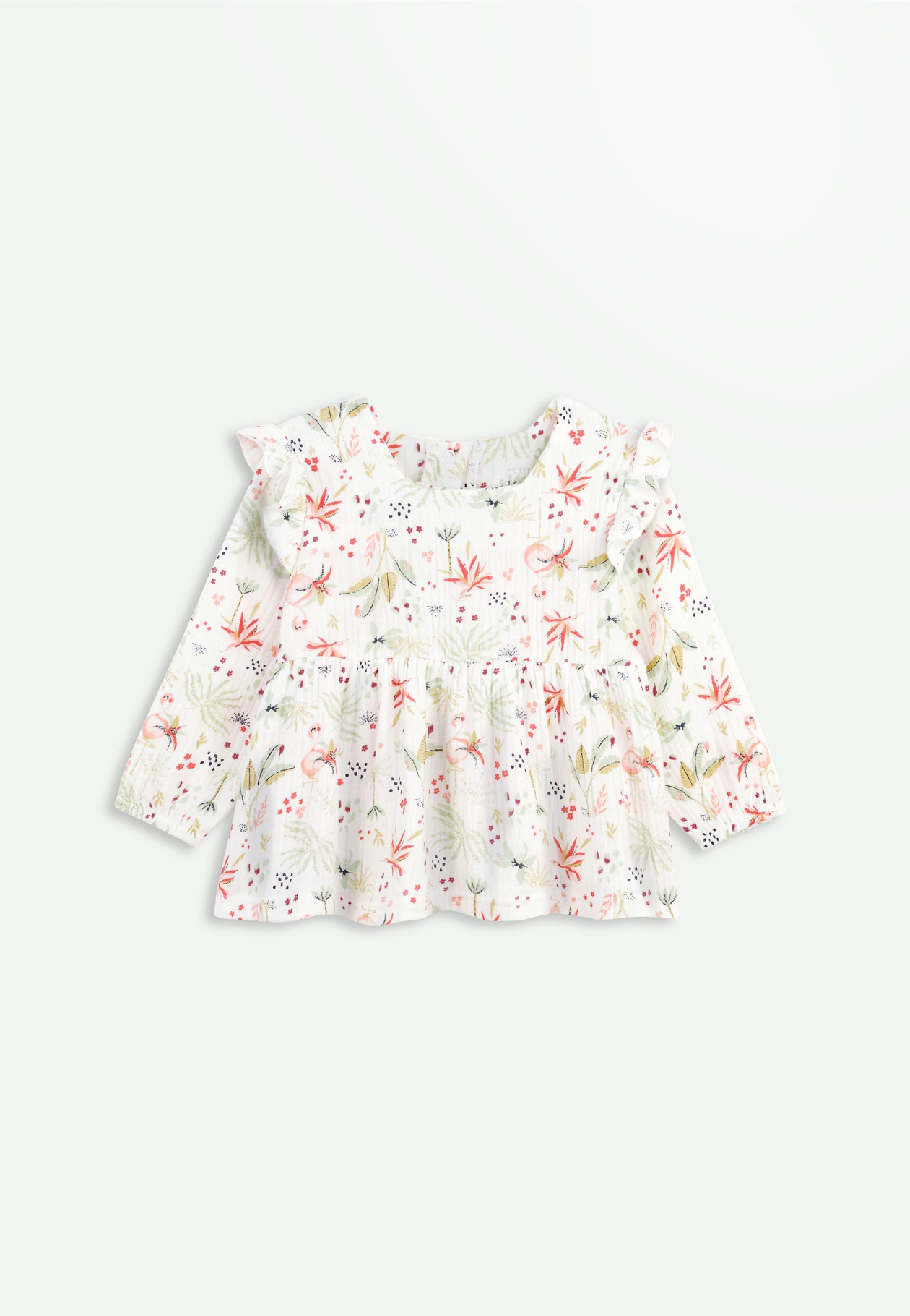 Ensemble blouse en gaze de coton et legging bébé fille Petit Paradis