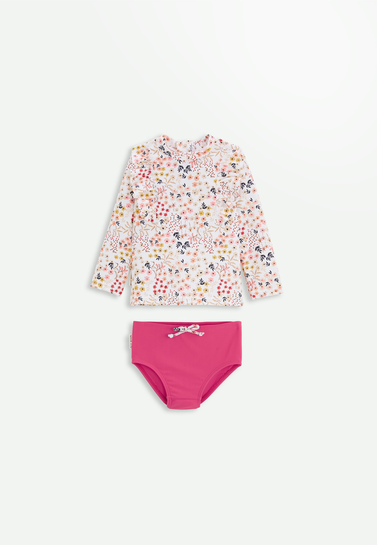 Maillot de bain fille 2 pièces t-shirt ANTI-UV & culotte Riviera