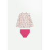 Maillot de bain fille 2 pièces t-shirt ANTI-UV & culotte Riviera