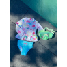 Maillot de bain fille 2 pièces t-shirt ANTI-UV & culotte Tropic Coco