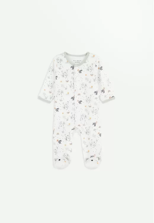 Pyjama bébé en velours Nuage