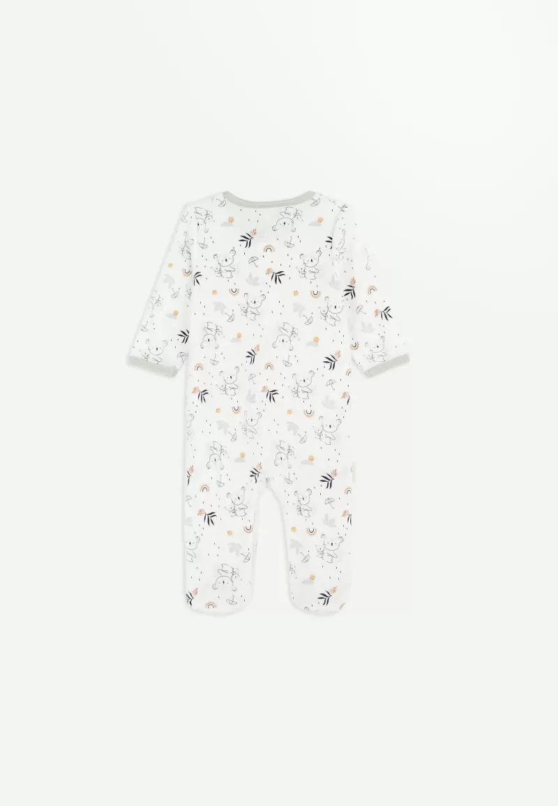 Petit Béguin - Pyjama bébé en Velours Nuage - Taille - 1 Mois