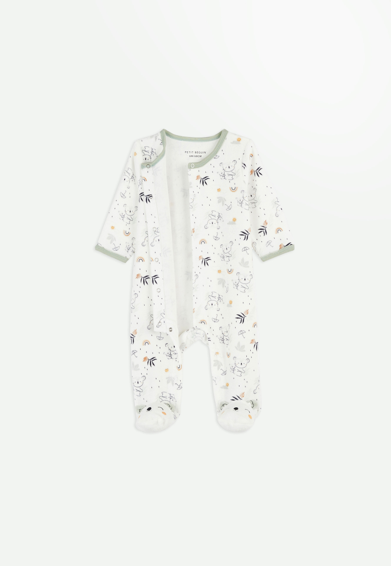 Pyjama bébé en velours Nuage
