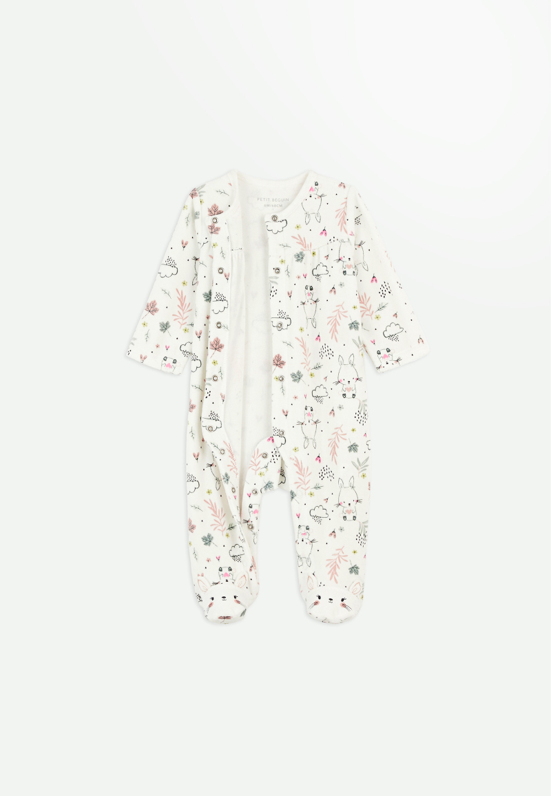 Pyjama bébé en velours Happy Bunny
