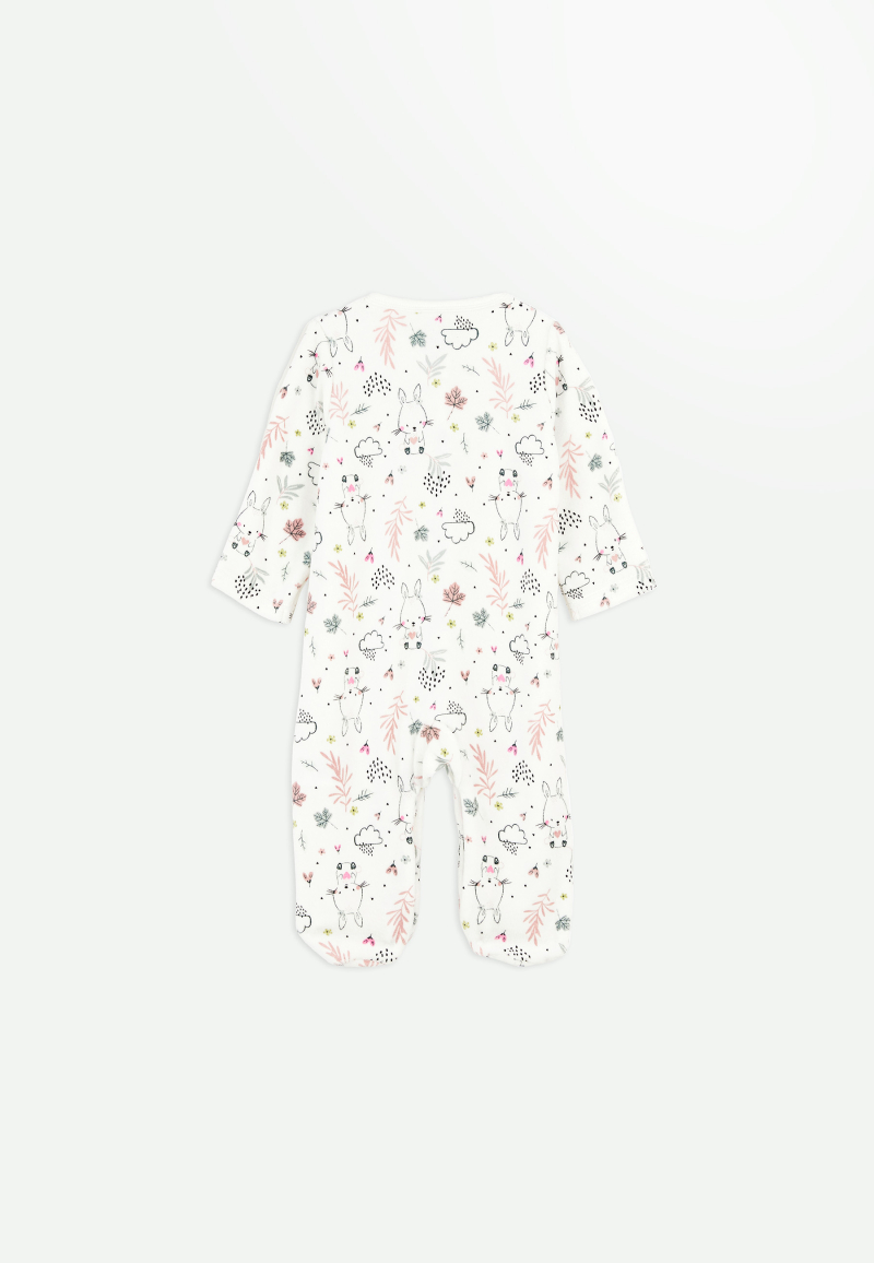 Pyjama bébé fille en velours Happy Bunny