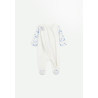 Pyjama bébé en velours ouverture zippée Luna ouvert
