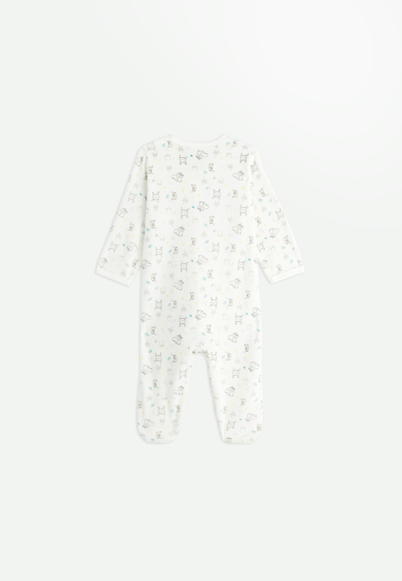 Pyjama bébé en velours Tropicland