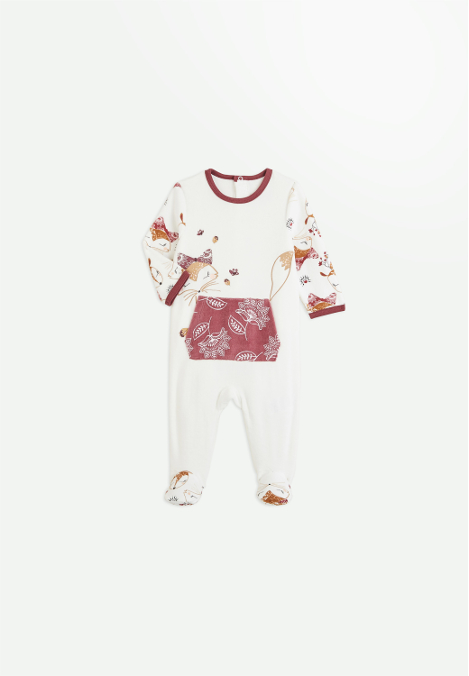 Pyjama bébé en velours Amaya