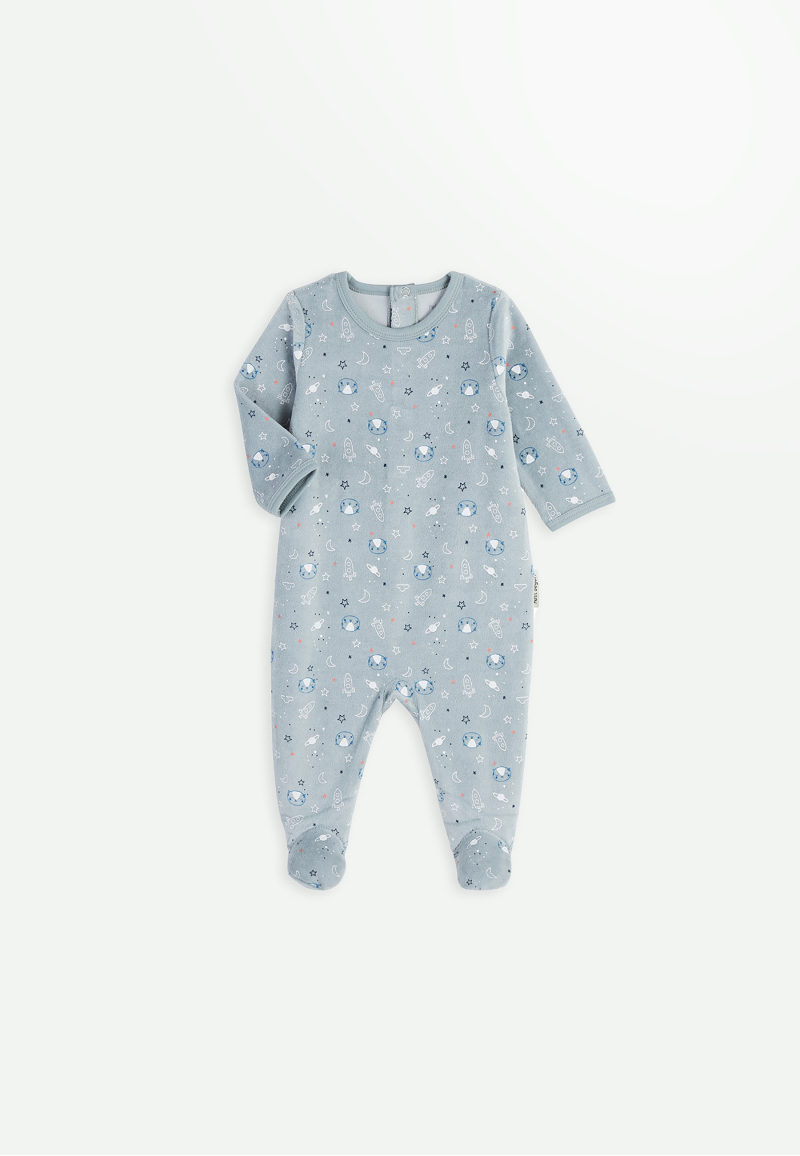 Pyjama bébé en velours Cosmos
