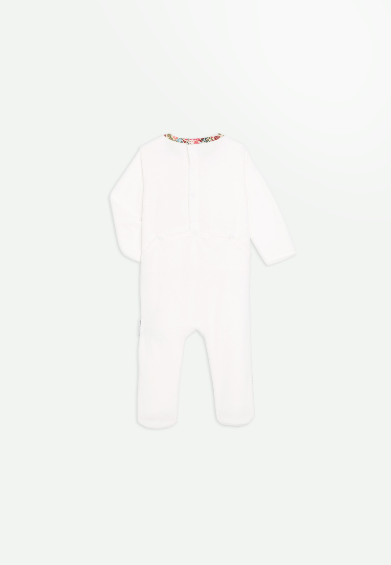 Pyjama bébé en velours contenant du coton bio Crocus
