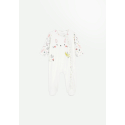 Pyjama bébé en velours ouverture zippée Happy Bunny
