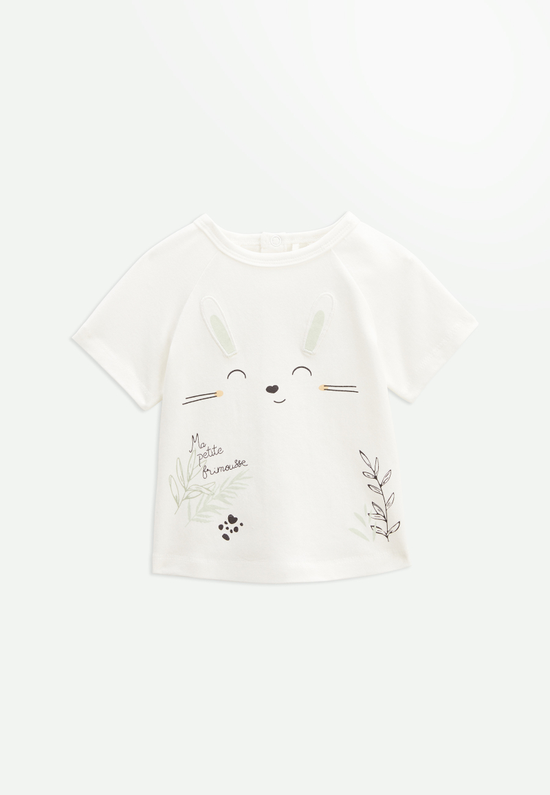 Ensemble t-shirt et short bébé en gaze de coton Frimousse