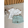 Ensemble bébé t-shirt et short en gaze de coton Frimousse