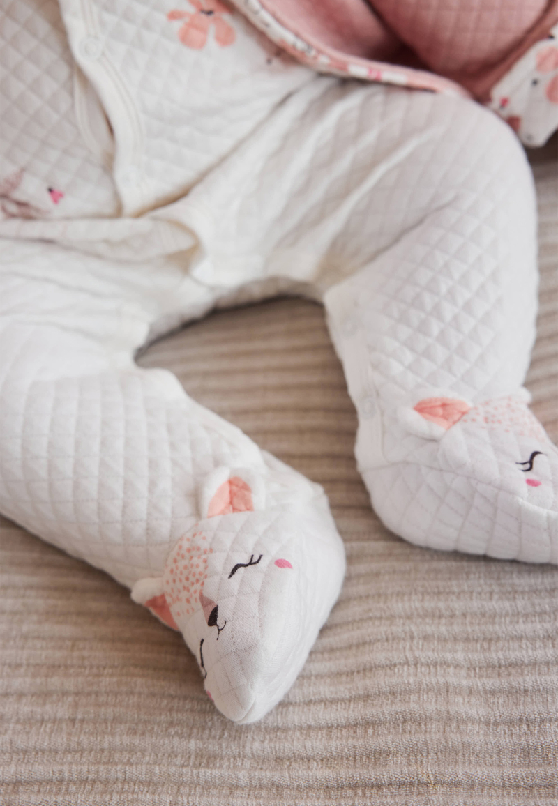 Pyjama bébé en coton matelassé Petit Safari