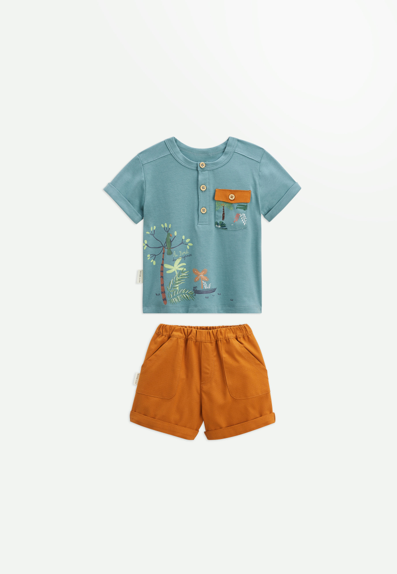 Ensemble bébé t-shirt et short Mangrove