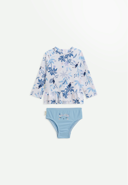 Maillot de bain bébé 2 pièces t-shirt de protection UV & culotte Moorea