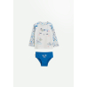 Maillot de bain bébé 2 pièces t-shirt de protection UV & culotte Océan d'amour