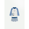 Maillot de bain bébé 2 pièces t-shirt de protection UV & boxer Saint Malo