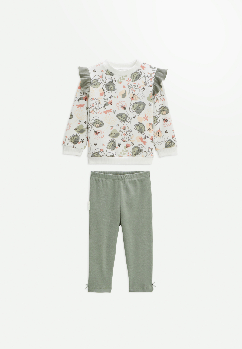 Ensemble bébé sweat en molleton et legging Lily Ensemble bébé sweat en molleton et legging Lily