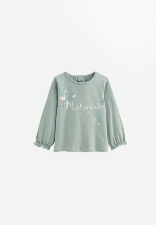 Lot de 2 t-shirts bébé manches longues Holamuchacha