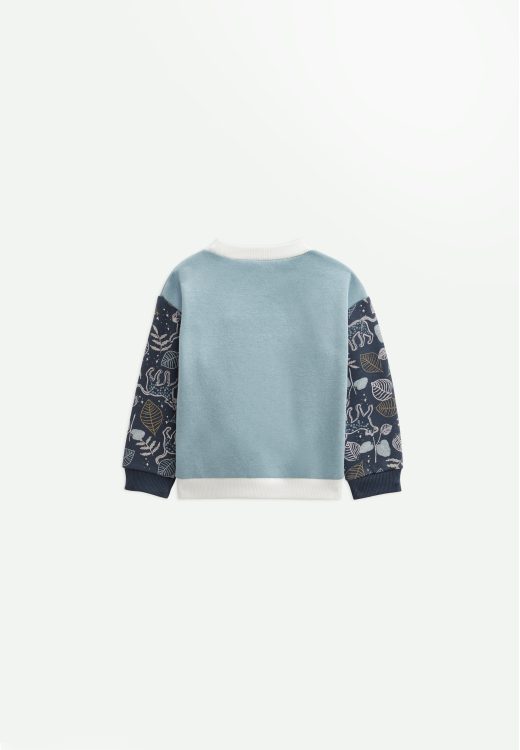 Sweat-shirt bébé en molleton Félintrépide