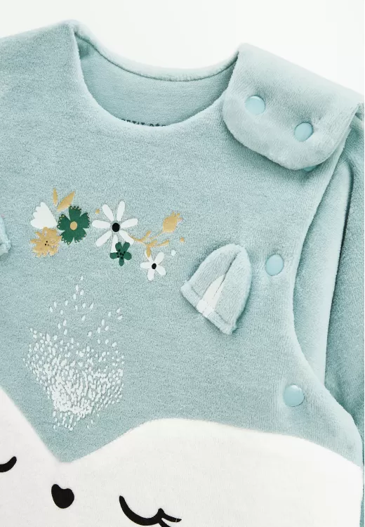 Gigoteuse d'hiver en velours avec manches amovibles Alma