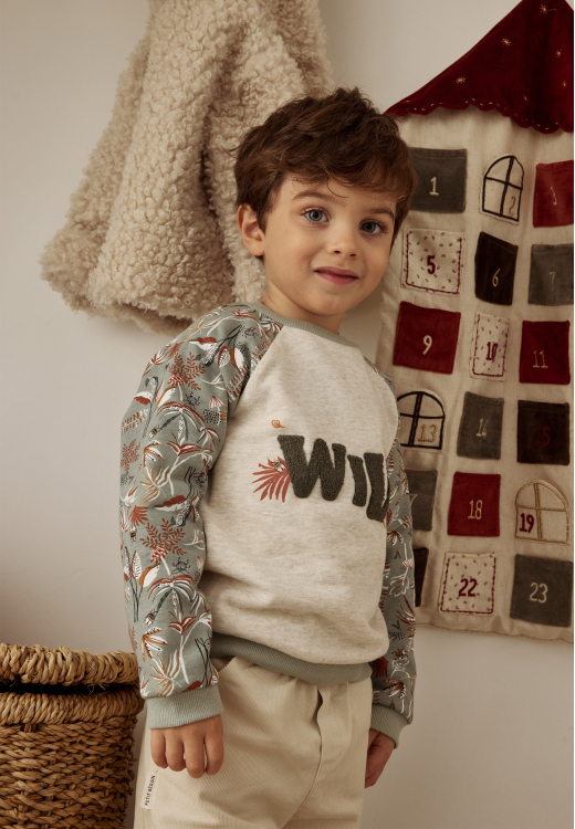 Sweat-shirt enfant en molleton Abou