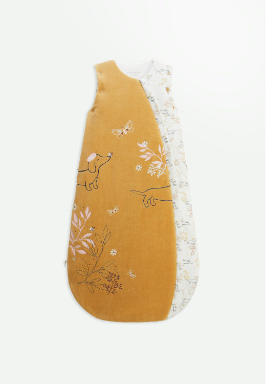 Gigoteuse d'hiver en velours avec manches amovibles Emilie