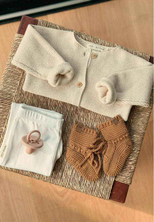 Gilet bébé en tricot Lou