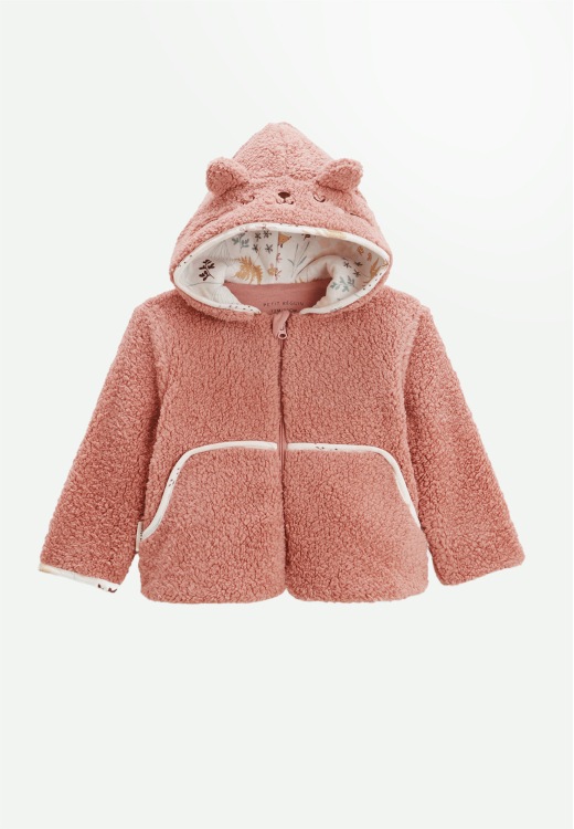 Ensemble bébé veste en sherpa et pantalon en molleton Bloom