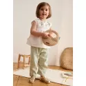 Ensemble enfant blouse et pantalon en gaze de coton Arya