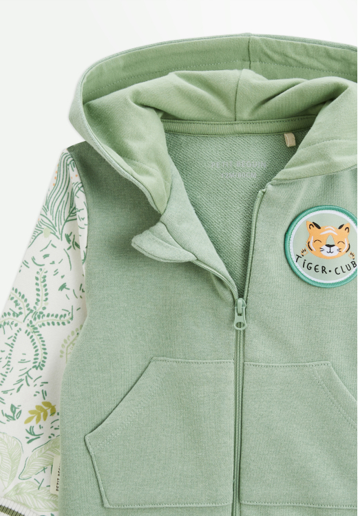 Sweat à capuche zippé bébé Kanha