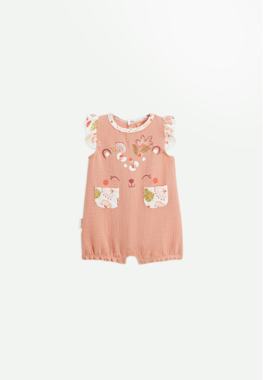 Barboteuse bébé en gaze de coton Mindanao