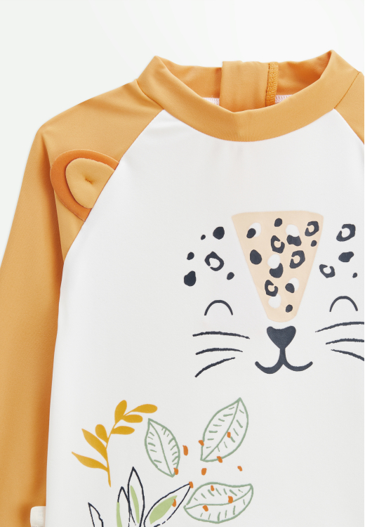 Maillot de bain bébé 2 pièces t-shirt de protection UV & boxer Wakae