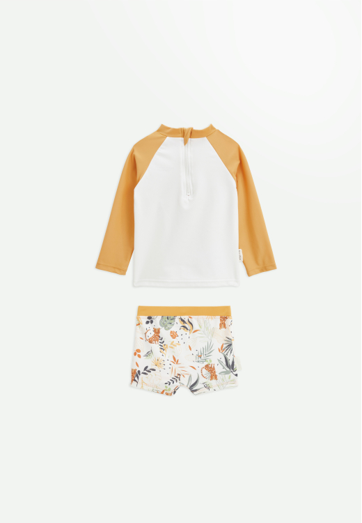 Maillot de bain bébé 2 pièces t-shirt de protection UV & boxer Wakae