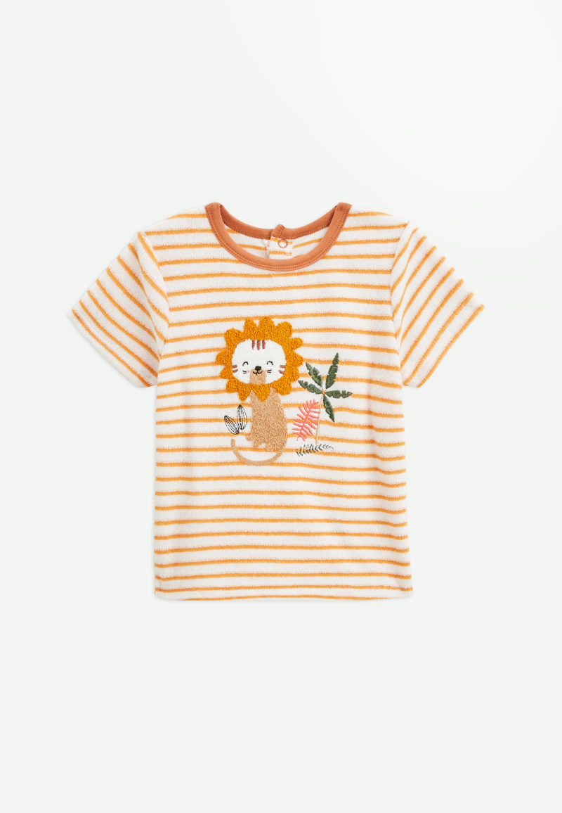 Ensemble bébé t-shirt et short en éponge Mio Ensemble bébé t-shirt et short en éponge Mio