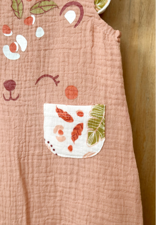 Barboteuse bébé en gaze de coton Mindanao