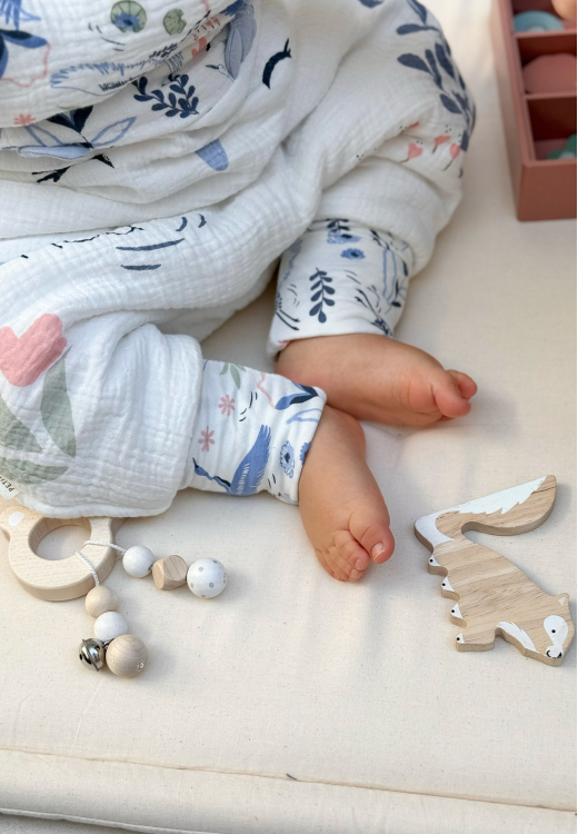 Turbulette TOG2 en gaze de coton avec pieds retroussables Tiana