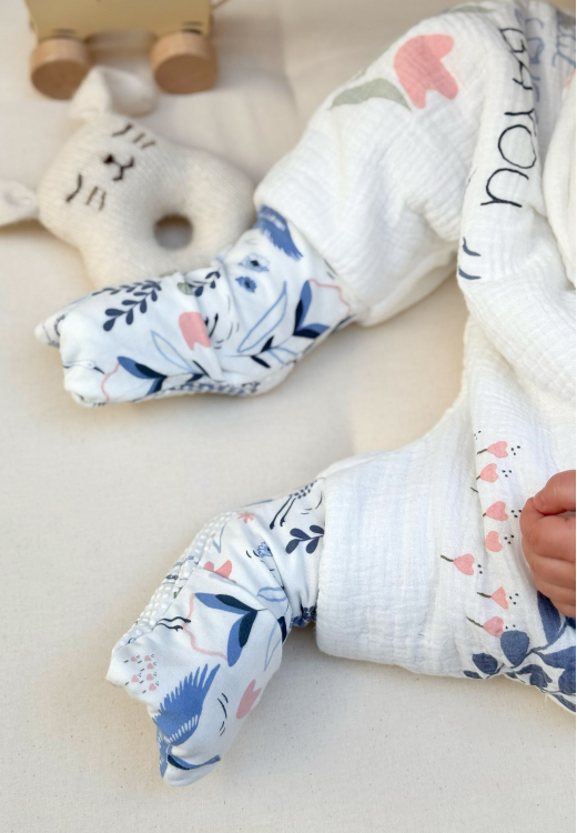 Turbulette TOG2 en gaze de coton avec pieds retroussables Tiana