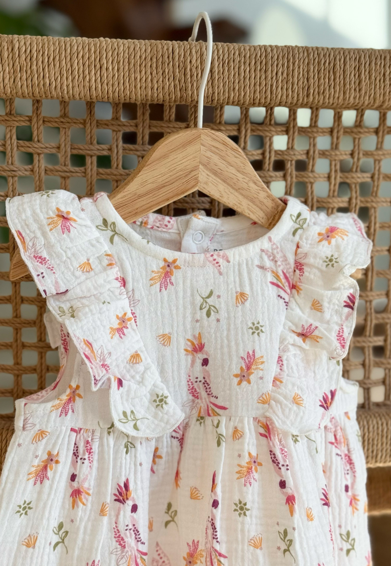 Robe enfant en gaze de coton Fiesta Robe enfant en gaze de coton Fiesta