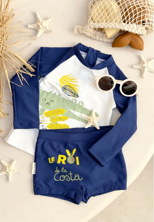 Maillot de bain bébé 2 pièces t-shirt de protection UV & boxer Costa